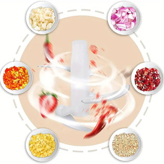 Manual Multifunctional Food Chopper, Mixer, Cutter and Grinder